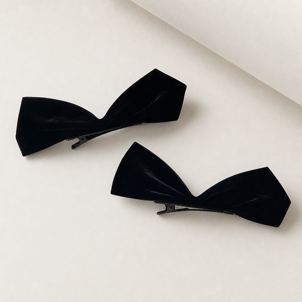 Ruban Bow Hairpin Black 03 – Haarklammer kaufen | Vefash