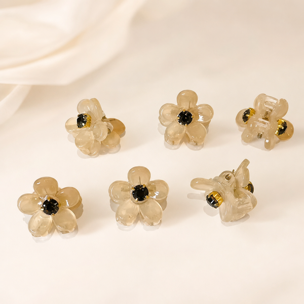 Floral Mini Hair Claws – Hauptfarbe/Detail – Vefash