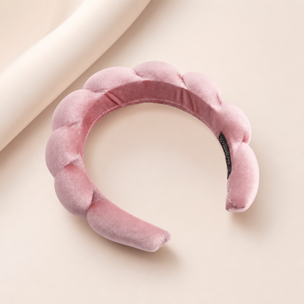 Velvet Padded Headband – Rosa – Vefash