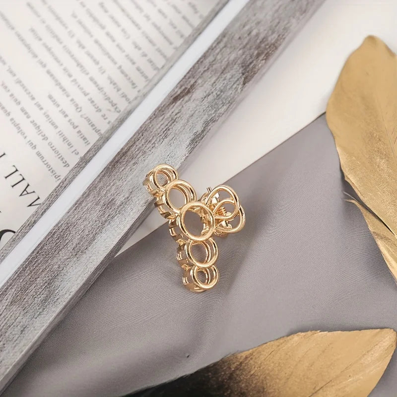 💛 Goldene Herz-Haarklammer – Minimalistischer Hair Claw Clip mit starkem Halt ✨