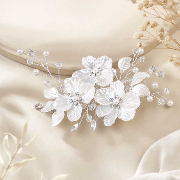 Bridal Pearl Side Clip – Haarklammer