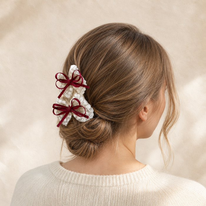 Dentelle Bow Hair Clip Set – Haarklammer kaufen bei Vefash
