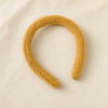 Bonbon Wide Headband in Gelb – Flat Lay Produktfoto | Vefash