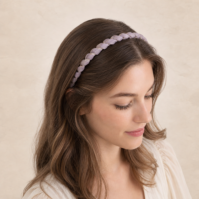 Organza Silk Headband – Detailansicht Nahaufnahme | Vefash
