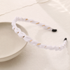 Organza Silk Headband Weiß – Haarschmuck kaufen | Vefash