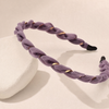 Organza Silk Headband in Lila – Flat Lay Produktfoto | Vefash