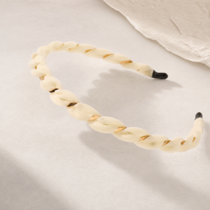 Organza Silk Headband in Creme – Packshot alle Farben | Vefash
