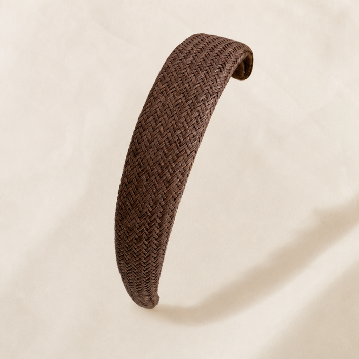 Tressé Wide Headband Braun – Haarschmuck kaufen | Vefash