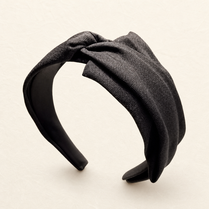 Tricot Knit Headband Schwarz – Haarschmuck kaufen | Vefash
