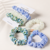 Floral Satin Scrunchie Set – Detailansicht Nahaufnahme | Vefash