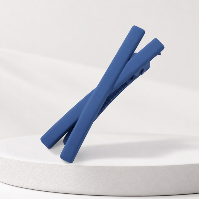 Minuit Acetate Duckbill Clip Dunkelblau – Haarklammer kaufen | Vefash
