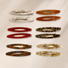 Ovale Acetate Hair Clip Set – Haarklammer kaufen bei Vefash