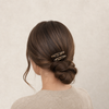 Ovale Acetate Hair Clip Set – Detailansicht Nahaufnahme | Vefash
