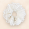 Embroidered Lace Hairband – Milchweiß – Vefash