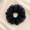 Embroidered Lace Hairband – Schwarz – Vefash