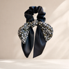 Floral Bowknot Hair Tie – Coffee – Vefash