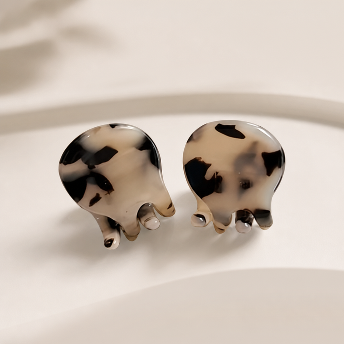 Mini Acetate Hair Claw – Grün – Vefash