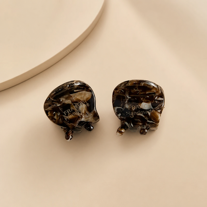 Mini Acetate Hair Claw – Helles Schildpatt – Vefash