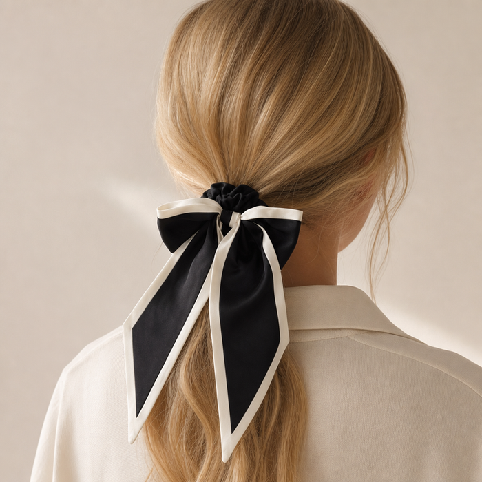 Contrast Bow Scrunchie – Produktpräsentation – Vefash