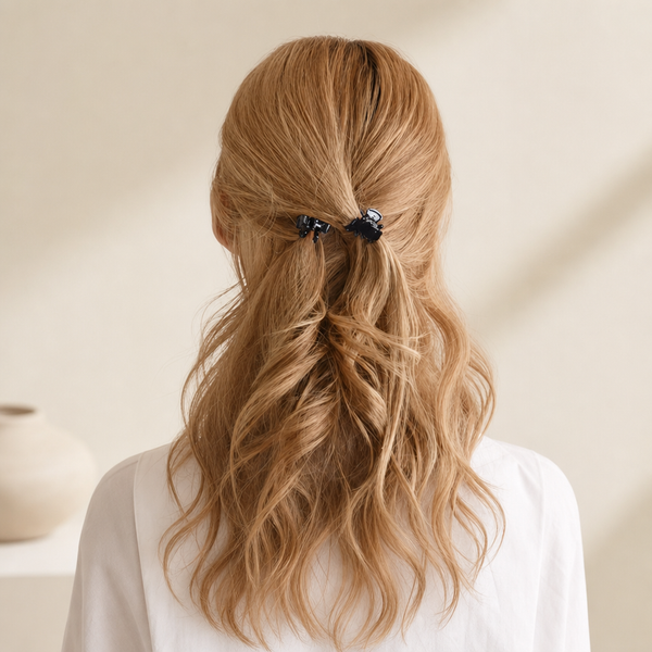 Mini Black Claw Clips – Glänzend Schwarz – Vefash
