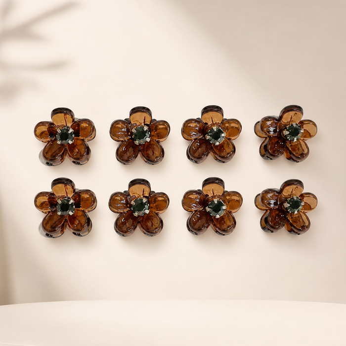 Floral Mini Hair Claws – Hauptfarbe/Detail – Vefash