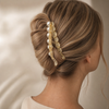 Pearl Banana Clip – Weiß – Vefash