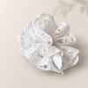 White Lace Scrunchie – Four Layers Detail – Vefash