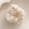 Flower Print Silk Scrunchie – Vefash