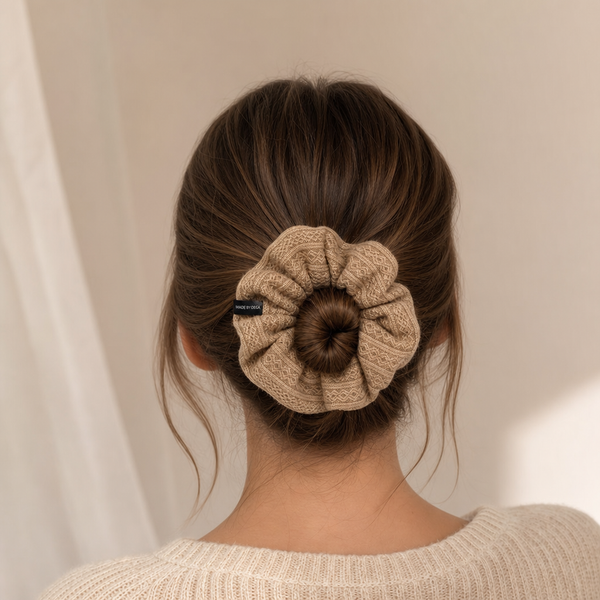White Lace Scrunchie – Style 02 Detail – Vefash