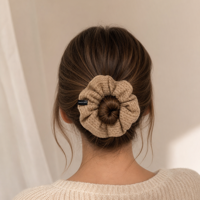 White Lace Scrunchie – Style 02 Detail – Vefash