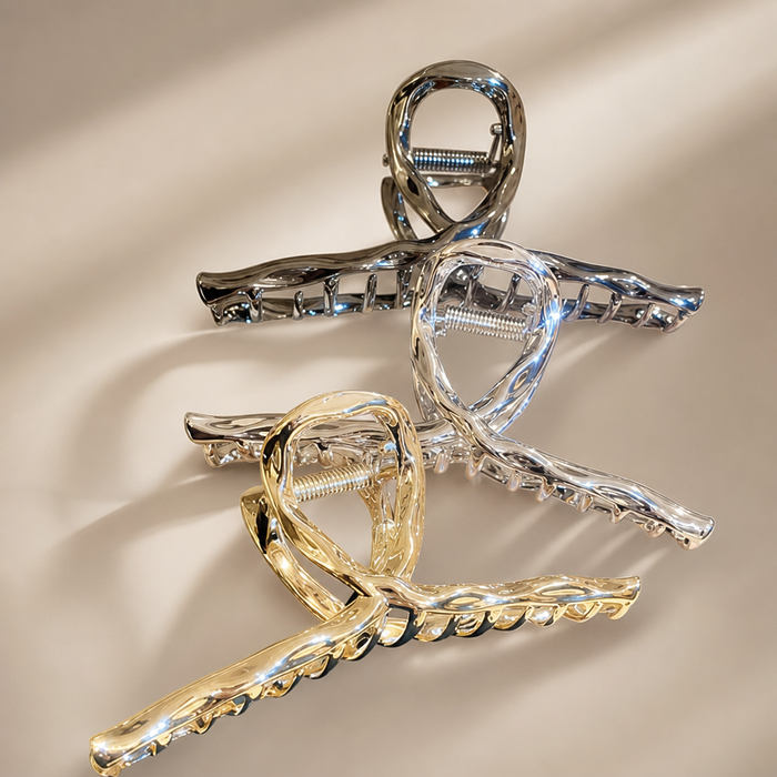 Geometric Metal Hair Claw – Hauptfarbe/Detail – Vefash