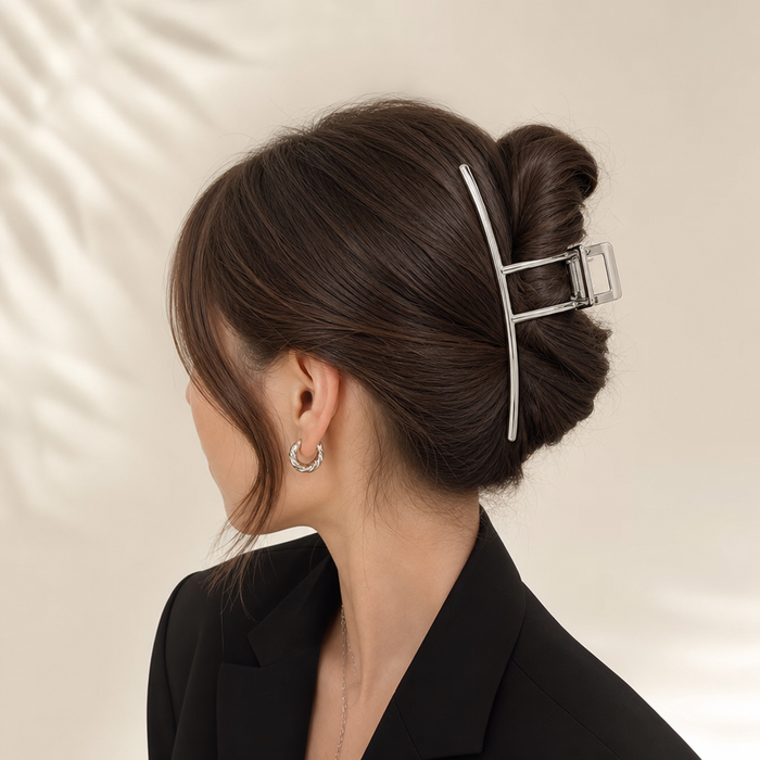 Geometric Metal Hair Claw – Vefash