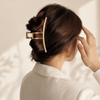 Geometric Metal Hair Claw – Vefash