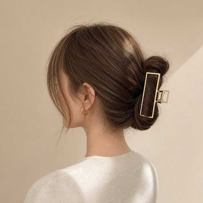 Geometric Metal Hair Claw – Vefash
