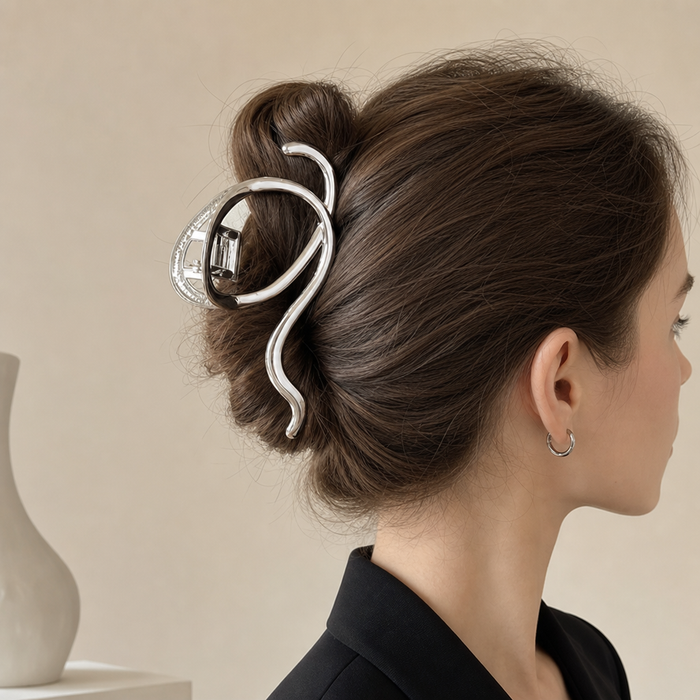 Geometric Metal Hair Claw – Vefash