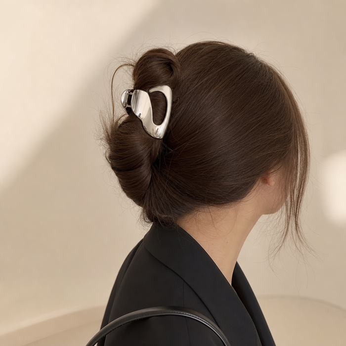 Geometric Metal Hair Claw – Vefash
