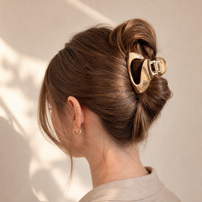 Geometric Metal Hair Claw – Vefash