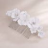 Flower Bridal Hair Comb – Rose gold – Vefash