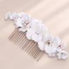 Flower Bridal Hair Comb – Silber – Vefash