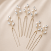 Bridal Pearl Hairpins – Silber – Vefash