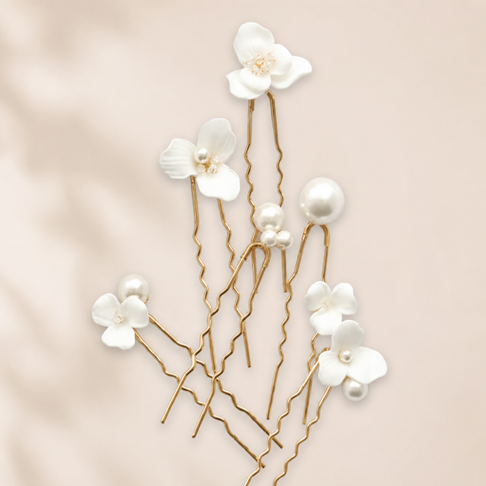 Simulated Pearl Hair Comb – Rückansicht – Vefash