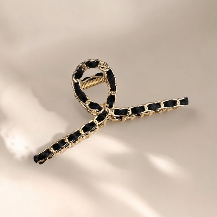 Metal Chain Hair Clip – Schwarz – Vefash