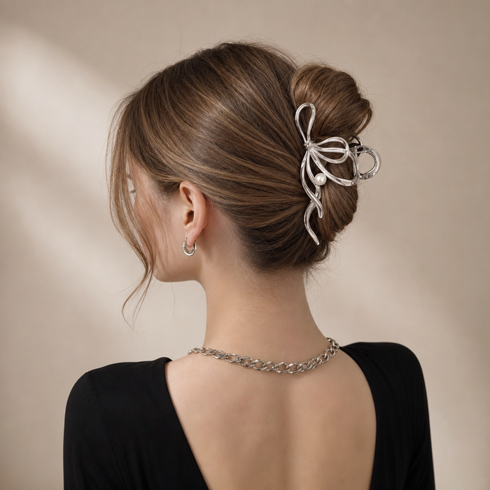 Hollow Metal Hair Claw – Detailansicht – Vefash