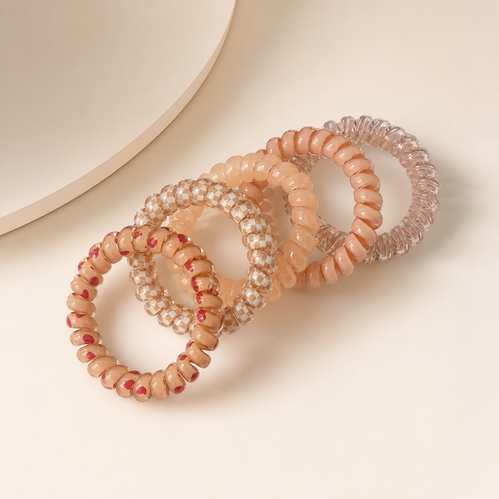 Spiral Haargummi Set von vefash – Scrunchies, Seitenansicht 4