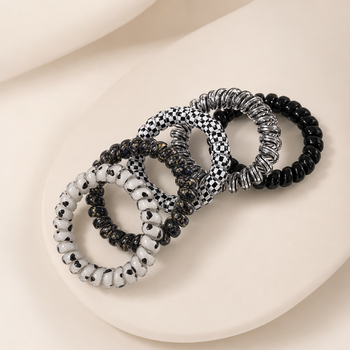 Spiral Haargummi Set von vefash – Scrunchies, Nahaufnahme 5