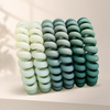 Bunte Spiral Haargummis Set von vefash – Scrunchies, Materialdetail 7