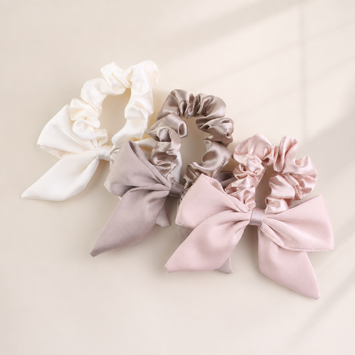 Satin Bow Scrunchie XL von vefash – Haarschleifen, Produktansicht 1