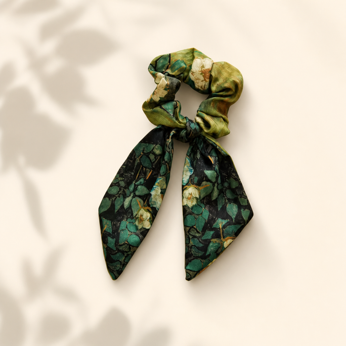 Ribbon Bow Scrunchie Print von vefash – Haarschleifen, Seitenansicht 4