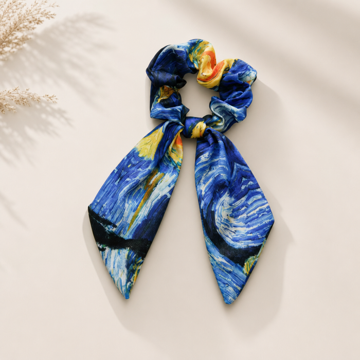 Ribbon Bow Scrunchie Print von vefash – Haarschleifen, Farbvariante 3