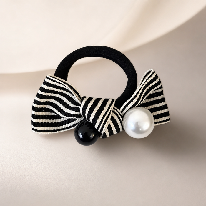 Beach Scrunchie Pearl Stripe von vefash – Scrunchies, Detailaufnahme 2